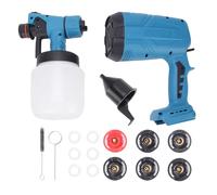 Pistolet de pulvérisation électrique sans fil, moteur en cuivre, 6 buses, 3 modèles de pulvérisation, 3 réglages de débit, Compatible avec batterie Star