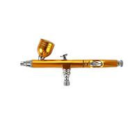 Pistolet de pulvérisation peinture à alimentation aérographe, 0.3mm, décoration gâteaux, manucure, modèle voiture, avec outils claquement,Surface polyvalente(NT-133G-1)