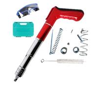 Pistolet de rivetage pneumatique insonorisé - Perforatrice de force réglable, matériel d'ancrage industriel en béton, fixation au plafond intégrée | Kit de matériel professionnel pour l'installation