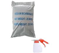 Pistolet de Sablage 1L + Sac 25kg Abrasif Bicarbonate de Soude Sablage Aérogommage