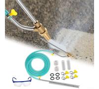 Pistolet de sablage haute pression M22 en acier inoxydable 40,6 cm bleu pour sablage industriel abrasif, décapage de la rouille, installation facile, design ergonomique léger