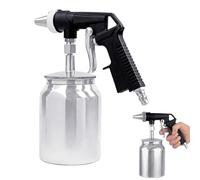 Pistolet De Sablage Pneumatique 6,2 Bar - Sandblasteur Portable 1000 Ml Réservoir Aluminium - Pistolet Sablage Pour Décapage, Polissage, Nettoyage Jantes Et Surfaces Métal/plastique