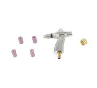 PISTOLET DE SABLAGE POUR CABINE A COMMANDE AU PIED + 4 BUSES 6 ET 7MM