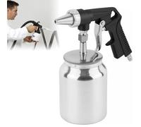 Pistolet de Sablage, Sableuse Pneumatique avec Buse 6mm Et Réservoir 1l, Pistolet Sablage Idéal pour Éliminer La Rouille Polir Surfaces Verre Métal Pierre