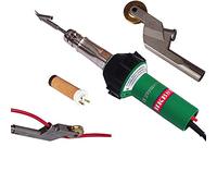 Pistolet de soudage à air chaud pour sol en plastique vinyle 110 V 1600 W avec 1 pointe de soudure avec rouleau en laiton pour tiges de soudure de sol