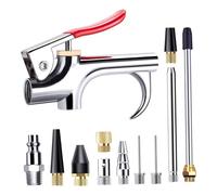 Pistolet de soufflage d'air, pistolet de soufflage buse d'air 13 pièces/ensemble 1/4 pouces accessoires compresseur à prise rapide standard avec plusieurs buses outils portables pour le nettoya