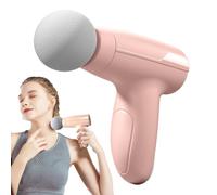 Pistolet de thérapie à percussion - Masseur musculaire électrique portatif pour le cou, l'arrière des jambes, 5 réglages de vitesse, appareil de massage des tissus profonds rechargeable, vibration sil