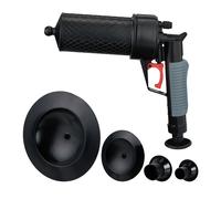 Relaxdays Pistolet déboucheur avec 4 embouts