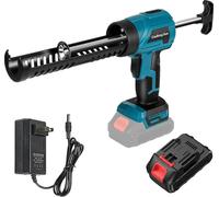 Pistolet d'étanchéité électrique, design ergonomique, fonctionnement sans fil, avec 1 pile