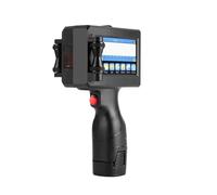 Pistolet d'imprimante à jet d'encre portable 12.7mm, avec encre à séchage rapide, for codes-barres, numéro de lot, Logo, Date, étiquette, Non crypté Séchage rapide pour l'étiquetage et le codage(Inclu