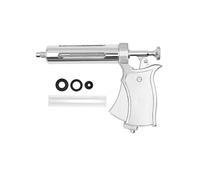 Pistolet D'injection For Animaux De Seringue De Bétail 50ML, Pistolet D'injection Semi-automatique À Dosage Réglable, Injecteur Vétérinaire for Bovins, Chevaux, Chèvres, Moutons, Porcs(B)