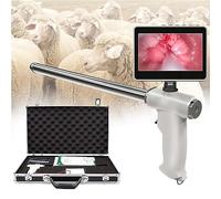 Pistolet D'Insémination Artificielle Kit de Pistolet d’insémination Artificielle de Vache visuelle Bovine pour l’élevage d’endoscopes de bovins avec Fonction Photo/vidéos/Lecture, écran rota
