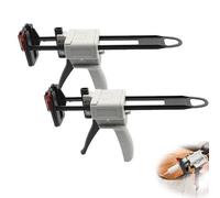 Pistolet Distributeur De Colle Pour Tube De Dentifrice Avec Gâchette, Pistolet à Calfeutrer Pour Dentifrice, Pistolet à Colle Manuel En Silicone, Poignée En Métal(2pc)