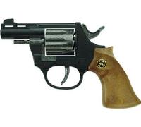 Pistolet En Métal Et Plastique - Super 8 - 8 Coups : 14.5 Cm
