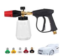 Pistolet en mousse de lave-auto lavage de lavage réglable pistolet à laver à pression d'angle avec un en mousse connecteur rapide 1/4 pouce avec 5 pointes lave-glace et