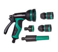 Pistolet et buse d'arrosage | Raccord de robinet et raccords de tuyau incl.
