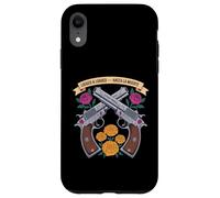 Pistolet Floral Amusant - Dia de Los Muertos - Hasta La Muerte Coque pour iPhone XR