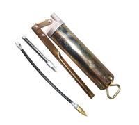 Pistolet graisseur à levier - Applicateur de graisse haute pression, outil plaqué zinc 200 ml 400 ml | Pistolet de graissage d'entretien automobile avec tuyau flexible et buse pour la lubrification de