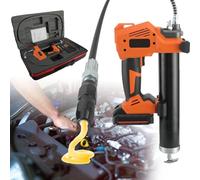 Pistolet Graisseur sans Fil 20v avec Chargeur De Batterie Et Sac Solution De Lubrification Puissante Et Efficace Pistolet à Graisse HD Held Two Batteries, twobatteries