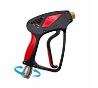 Pistolet haute pression professionnel 350 bars d'eau chaude rotatif à 150 °C 3/8" IG vers 1/4" IG pour systèmes HD & HDS Industrie Atelier Nettoyage de véhicules