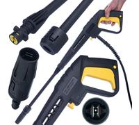 Rosfix Pistolet de Nettoyage Haute Pression PZWKC - 150 Bar, 60°C, Buse Vario Réglable | Click Connect | compatible avec nettoyeur haute pression Kärcher K2-K7