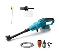 Pistolet Haute Pression sans Fil pour Batterie Makita 18 V, Max 200 Bar Nettoyeur Haute Pression Portable, buse 6-en-1, 5m Tuyau pour Voitures Maison Jardin (sans Batterie)