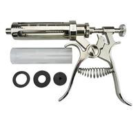 Pistolet Injecteur à Seringue pour BéTail, Dispositif D'Injection Continue RéGlable, Kit de Seringue pour Ferme/Volaille (10-100 ML)(B-50ml)