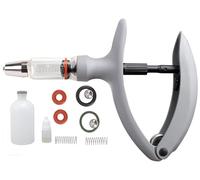 Pistolet injecteur automatique à seringue, pour injection intramusculaire d'animaux d'élevage, dispositif d'injection continue réglable avec flacon pour le bétail(Intubation-Type/5ML)