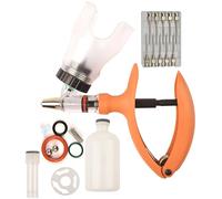 Pistolet Injecteur Automatique, Injection de PréCision Continue RéGlable avec Adaptateur pour Flacon, Seringue pour BéTail pour Injection Intramusculaire(F,5ML)