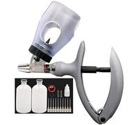 Pistolet Injecteur VéTéRinaire, Seringue à Dose Fixe Continue pour Insertion de Flacon, Injecteur RéGlable pour ChèVres, Porcs et Vaches(B-2ml)