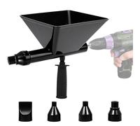 Pistolet Joint Électrique Portable avec 4 Embouts, Pistolet Ciment Électrique, Sans Perceuse Électrique, Jointoyeuse pour le Jointoiement de Mortier de Murs en Pierre et de Sols