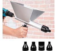 Pistolet Joint Électrique Portable avec 4 Embouts, Pistolet Ciment Électrique, Sans Perceuse Électrique, Jointoyeuse pour le Jointoiement de Mortier de Murs en Pierre et de Sols