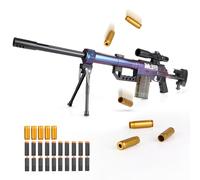 Pistolet Jouet pour Enfants, Pistolet Jouet Electrique avec kit Daccessoires, Mitraillette Enfant Sniper Blaster Gun en Mousse pour 14+