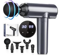 Pistolet Massage Musculaire,Lefity Pistolet de Massage avec 30 Niveaux Réglables et 6 Têtes,Appareil de Massager Masseur de Muscle avec écran LCD pour Soulager les Douleurs Musculaires
