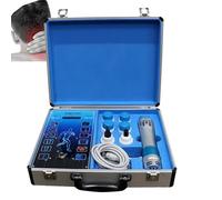 Pistolet massage tissus profonds, ondes de choc, soulagement douleur, traitement ED, rééducation, 16 vitesses, 12 intensités, 7 embouts, usage maison ou cabinet professionnel