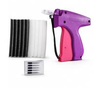 Pistolet Micro-étiquetage Vêtements, Fixateur Rapide avec 6 Aiguilles et 1000 Attaches, Mini Machine à Coudre Portative pour Boutons et Ourlets