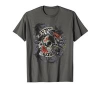 Pistolet N' Roses Officiel Firepower T-Shirt, Homme, Asphalte, 3XL