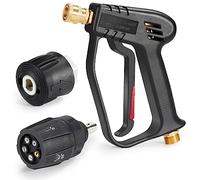 Pistolet Nettoyeur Haute Pression Avec Embout de Buse d'eau 5 en 1, Nettoyeur d'eau pour Kit de Nettoyage de Voiture, Power Wand 4000 Psi, M22 14 mm et Raccord Rapide de Tuyau Haute Pression