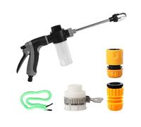 Pistolet Nettoyeur Haute Pression, Jet Nozzle 2-in-1 High Pressure Washer, Nettoyeur Haute Pression Turbo pour Tuyau, pour Pistolet à Eau Haute Pression pour Tuyau d'arrosage Lave-Voiture