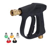 Pistolet nettoyeur haute pression, nettoyeur de tuyau de pulvérisation, 1/4 pouce M22, 3000 PSI avec 5 buses pour le ménage