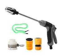Pistolet Nettoyeur Haute Pression, Nettoyeur Haute Pression Turbo pour Tuyau, Embout de Pulvérisation pour Pistolet à Eau Haute Pression pour Tuyau d'arrosage Lave-Voiture