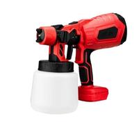 Pistolet Peinture carrosserie Pistolet pulvérisateur électrique sans Fil 1000 ML, pulvérisateur de Peinture, revêtement en Acier pour Meubles Automobiles, aérographe(1 Small Battery Red)