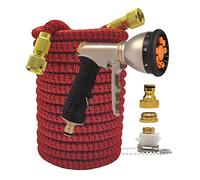 Pistolet pour Nettoyeur Haute Pression, Tuyau D'arrosage Extensible Haute Pression, Ensemble De Pistolet Flexible Et Extérieur pour La Maison, Lavage Voiture, Irrigation Agricole, pour Voiture,(25ft)
