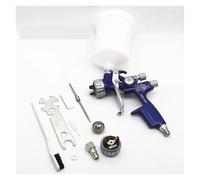 Pistolet pulvérisateur à air comprimé avec buse de 1,3 et 1,7 mm et adaptateur, réservoir de 600cc, raccord rapide, réservoir sans lavage, godet de mélange de peinture(ONE TANK)