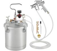 Pistolet Pulvérisateur de Peinture 10L Récipient sous Pression, Récipient à Peinture 30 PSI Seau à Pression avec Réservoir de Peinture et Pistolet à pour Décoration Intérieure