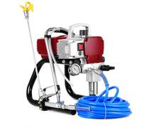 Pistolet pulvérisateur de peinture airless avec manomètre et pression de pulvérisation réglable pour peintures murales latex et dispersion