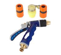 Pistolet pulvérisateur d'eau Haute Pression 11844 avec 3 connecteurs pour arroser Les Fleurs, Laver Les Voitures et Les Animaux domestiques