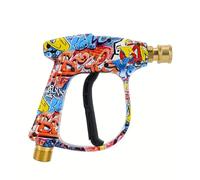 Pistolet pulvérisateur d'eau haute pression M22 mâle - Entrée ID14, sortie rapide de 6,35 mm, compatible avec certains nettoyeurs haute pression Greenworks Karcher Ryobi Homelite Max 1900 PSI