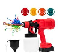 Pistolet pulvérisateur électrique sans fil avec batterie de 3000 mAh, réservoir de 800 ml pour revêtement de clôture de jardin, armoires, murs et meubles
