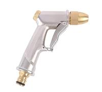 Pistolet pulvérisateur haute pression 100 % métal - Débit d'eau réglable - Buse en laiton - Arrosage pelouse/jardin - Douche animaux